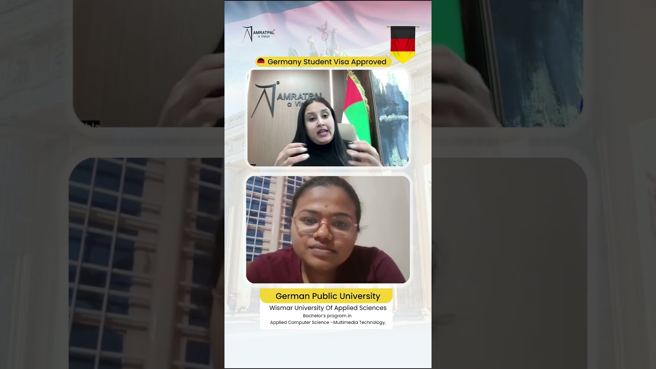 Germany Student Visa Approved: Rakshita’s Success Story with Amratpal A Vision